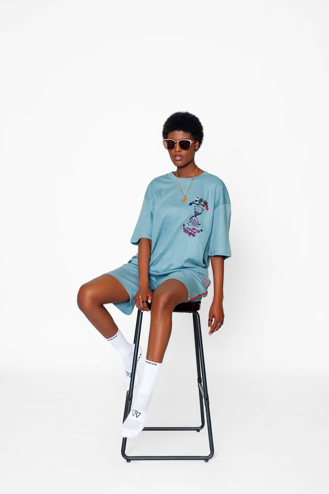 Timeless pop up T-shirt and short