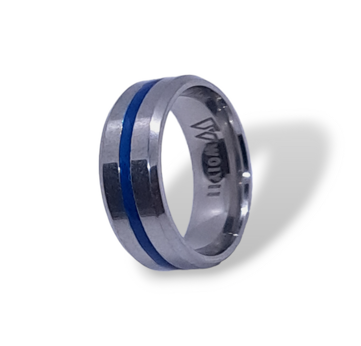 Silver Blue Ring