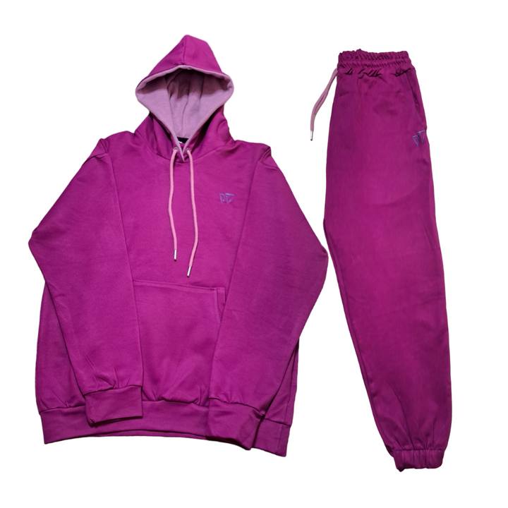 Pop up purple Hoodie and Joggers Set