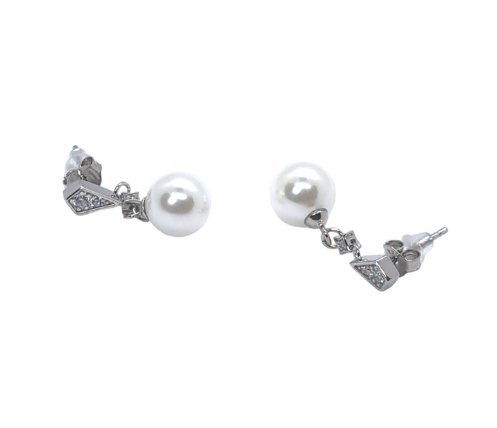 Pearl ball Earring
